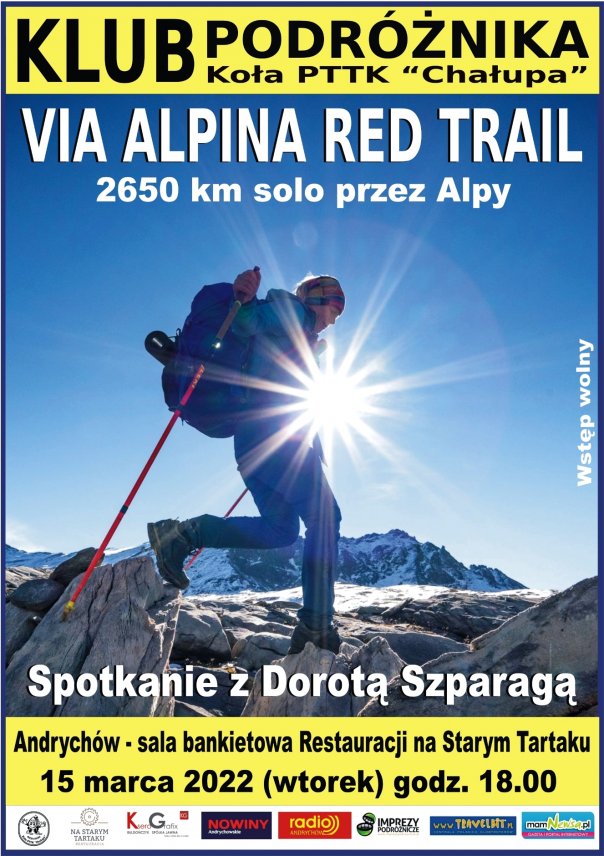 „Via Alpina Red Trail - 2650 km solo przez Alpy”